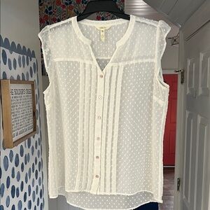 Matilda Jane White Polka Dot Blouse